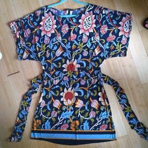 BCBGMaxAzria Dolman-Sleeve Kimono Dress